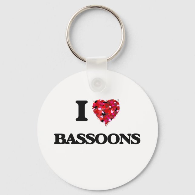 Porte-clés J'Aime Les Bassoons (Recto)