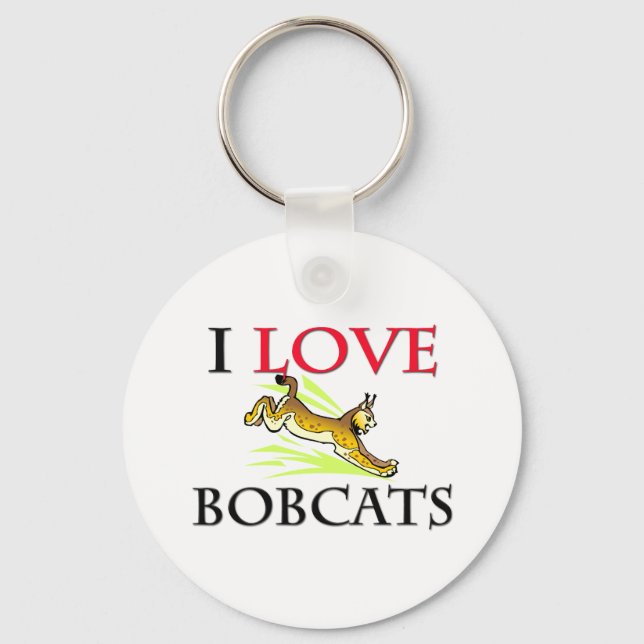 Porte-clés J'Aime Les Bobcats (Recto)