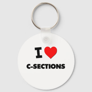 Porte-clés J'aime les C-Sections