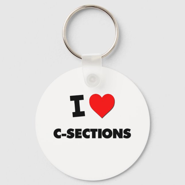 Porte-clés J'aime les C-Sections (Recto)
