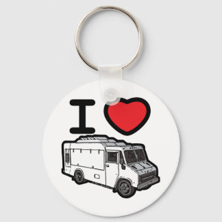 Porte-clés J'Aime Les Camions De Nourriture !