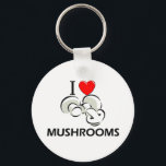 Porte-clés J'Aime Les Champignons<br><div class="desc">Utilisez l'outil de recherche dans mon magasin pour trouver d'autres articles de Champignons. I Love Mushrooms produits disponibles sur les chemises, sweatshirts, chemises pour enfants, onsies pour bébé, autocollants, magnets, et bien plus de vêtements Champhrooms entièrement personnalisables à vos spécifications. Si vous aimez ce que vous voyez, s'il vous plaît...</div>