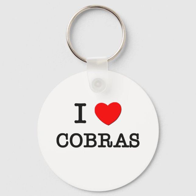 Porte-clés J'aime les COBRAS (Recto)