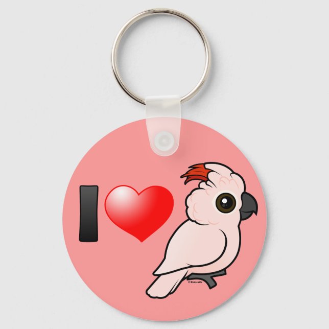 Porte-clés J'Aime Les Cockatoos Molucca (Recto)