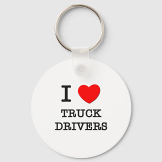 Porte-clés J'aime les conducteurs de camions