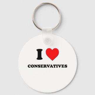 Porte-clés J'aime les conservateurs