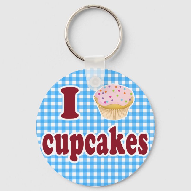 Porte-clés J'Aime Les Cupcakes (Recto)