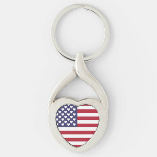 PORTE-CLÉS J'AIME LES ÉTATS-UNIS D'AMÉRIQUE