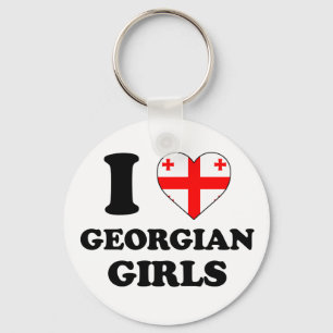 Porte-clés J'aime les filles géorgiennes