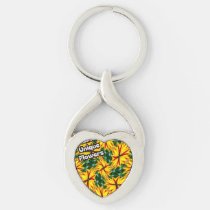 Porte-clés J'Aime Les Fleurs Uniques