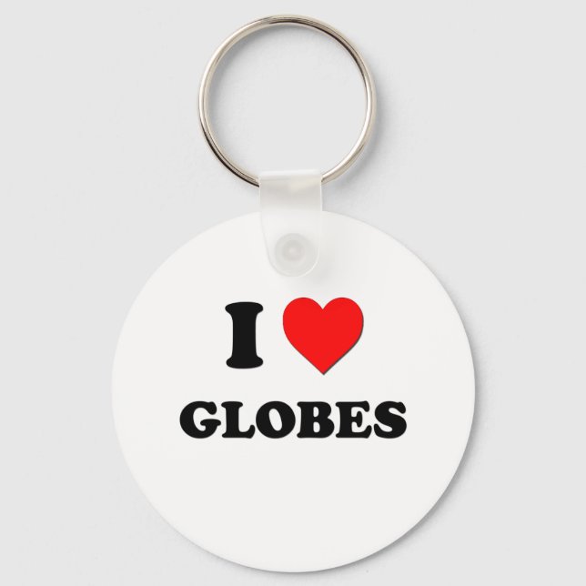 Porte-clés J'aime les Globes (Recto)