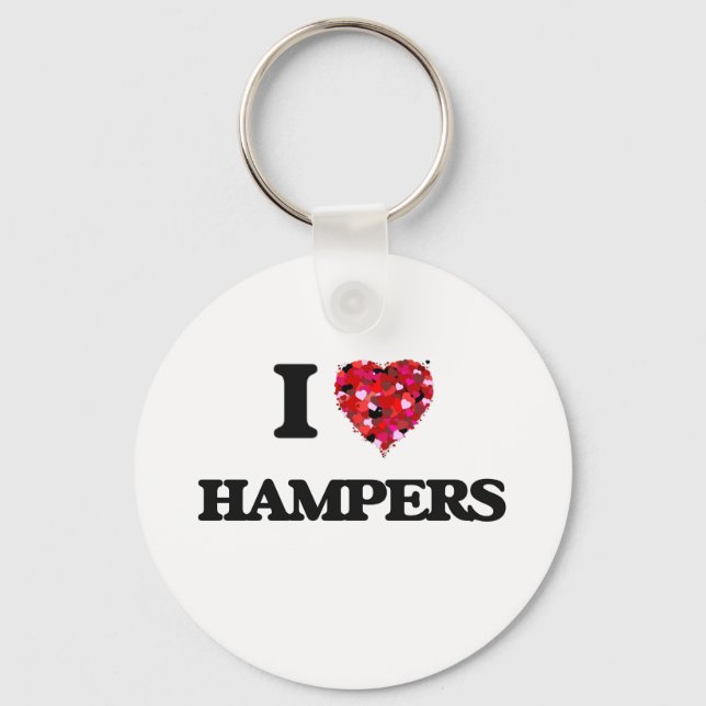 Porte-clés J'aime les Hampers (Recto)