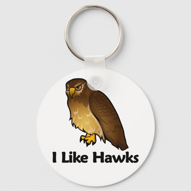 Porte-clés J'Aime Les Hawks (Recto)