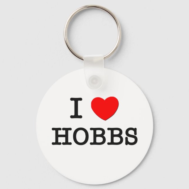 Porte-clés J'aime les hobbs (Recto)