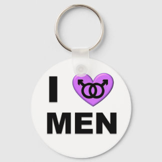 Porte-clés J'aime les hommes