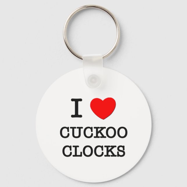 Porte-clés J'Aime Les Horloges Cuckoo (Recto)