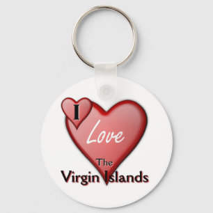 Porte-clés J'Aime Les Îles Vierges