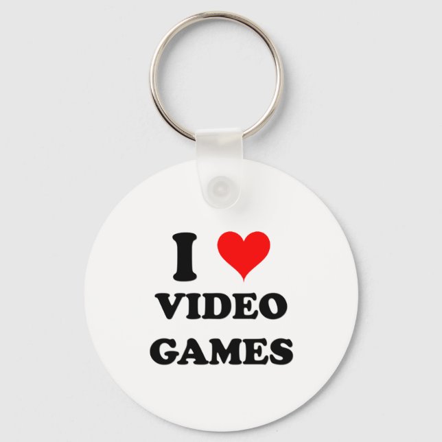 Porte-clés J'aime les jeux vidéo (Recto)