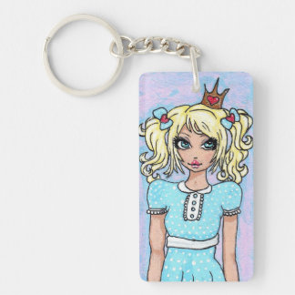 Porte-clés "J'aime les lapins pelucheux ! "Porte - clé