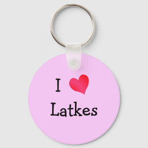 Porte-clés J'aime les latkes