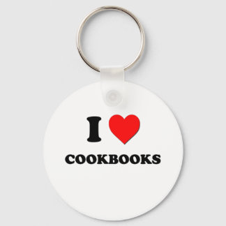 Porte-clés J'aime les livres de cuisine