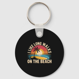 Porte-clés J'aime les longues promenades sur la plage tourist