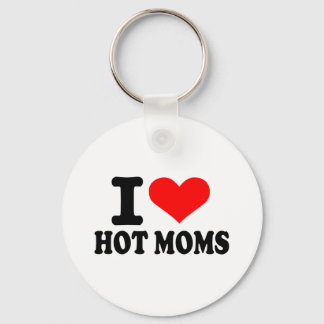 Porte-clés J'aime les mamans chaudes