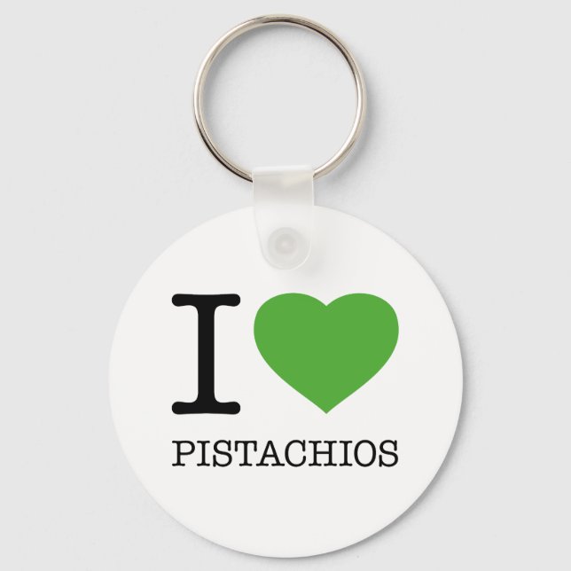 PORTE-CLÉS J'AIME LES PISTACHIOS (Recto)