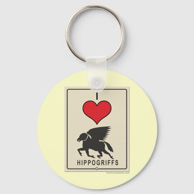 Porte-clés J'aime les pogriffs (Recto)