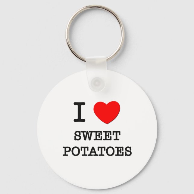 Porte-clés J'Aime Les Pommes De Terre Douces (Recto)
