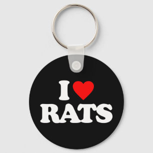PORTE-CLÉS J'AIME LES RATS