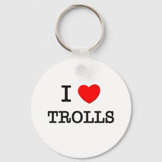 Porte-clés J'aime les trolls