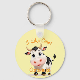 Porte-clés J'aime les vaches Art Thunder_Cove