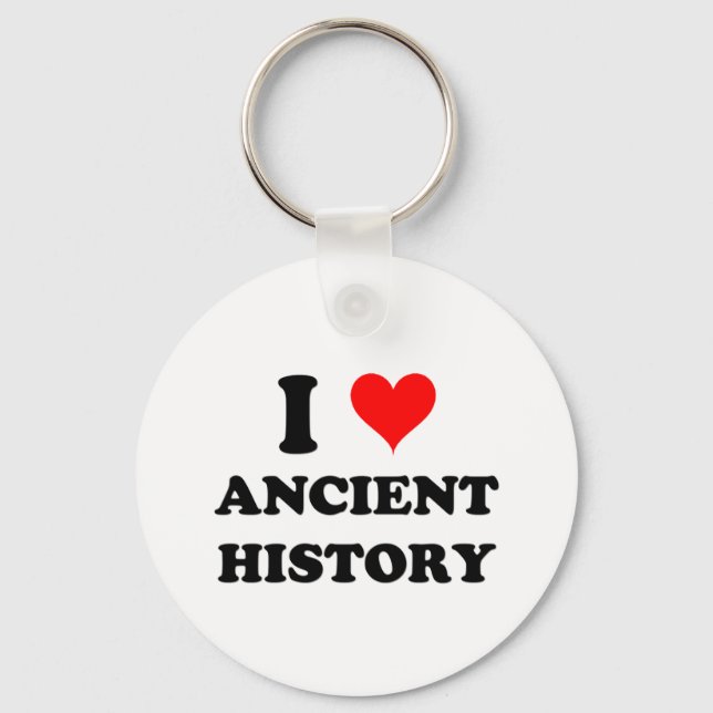 Porte-clés J'aime l'histoire ancienne (Recto)
