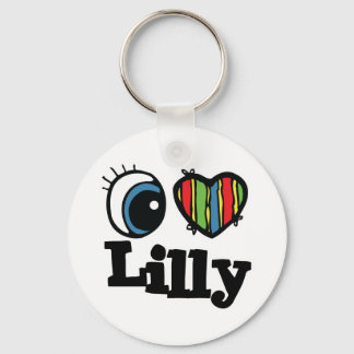 Porte-clés J'aime Lilly