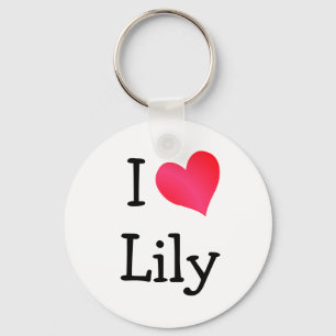 Porte-clés J'aime Lily