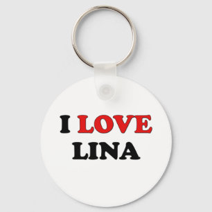 Porte-clés J'aime Lina