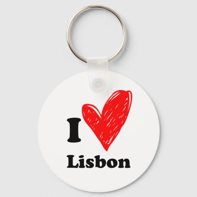 Porte-clés J'aime Lisbonne (Recto)