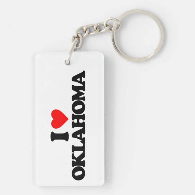 PORTE-CLÉS J'AIME L'OKLAHOMA (Dos)