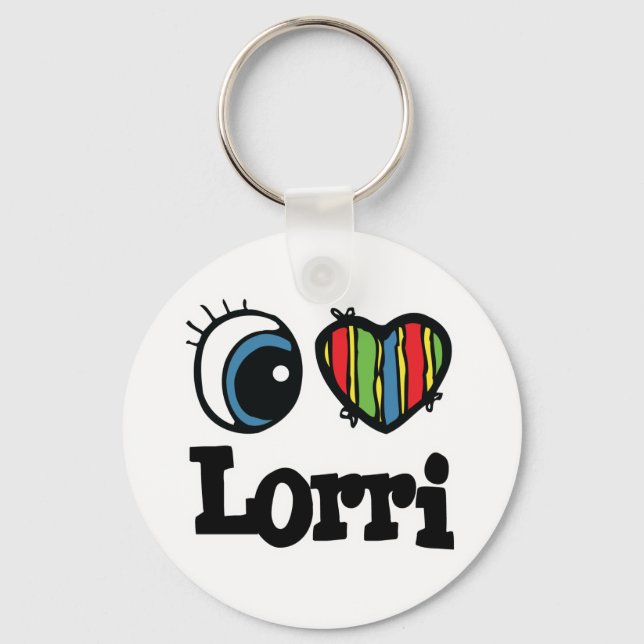 Porte-clés J'aime Lorri (Recto)