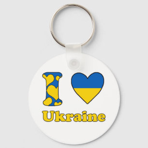 Porte-clés J'aime l'Ukraine