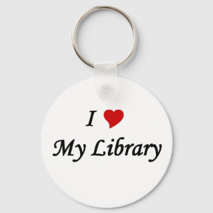 Porte-clés J'aime ma bibliothèque