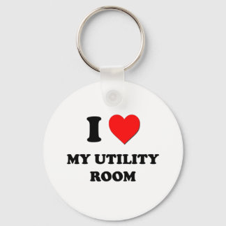 Porte-clés J'aime ma chambre d'utilité