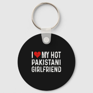 Porte-clés J'aime ma chaude petite amie pakistanaise - Cœur -
