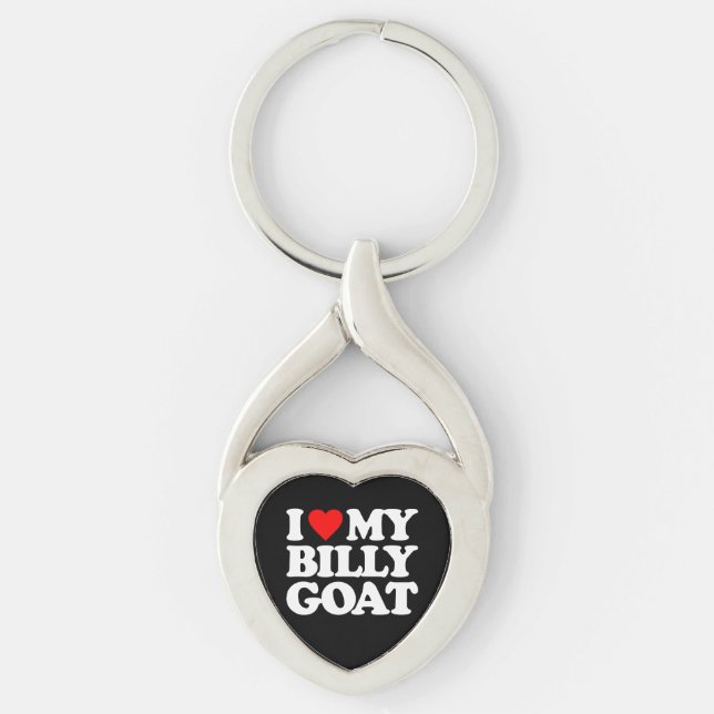 PORTE-CLÉS J'AIME MA CHÈVRE DE BILLY (Devant)