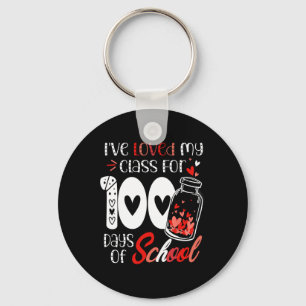 Porte-clés J'aime ma classe pour 100 jours professeur Valent