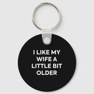 Porte-clés J'aime ma femme un peu plus âgée Humour mari drôle