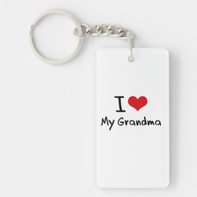 Porte-clés J'aime ma grand-maman (Devant)