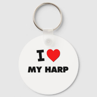 Porte-clés J'Aime Ma Harpe