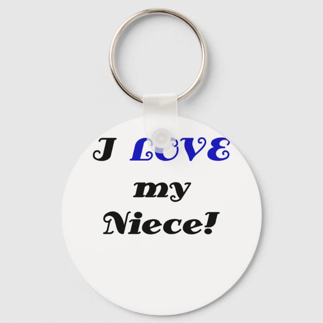 Porte-clés J'aime ma nièce (Recto)